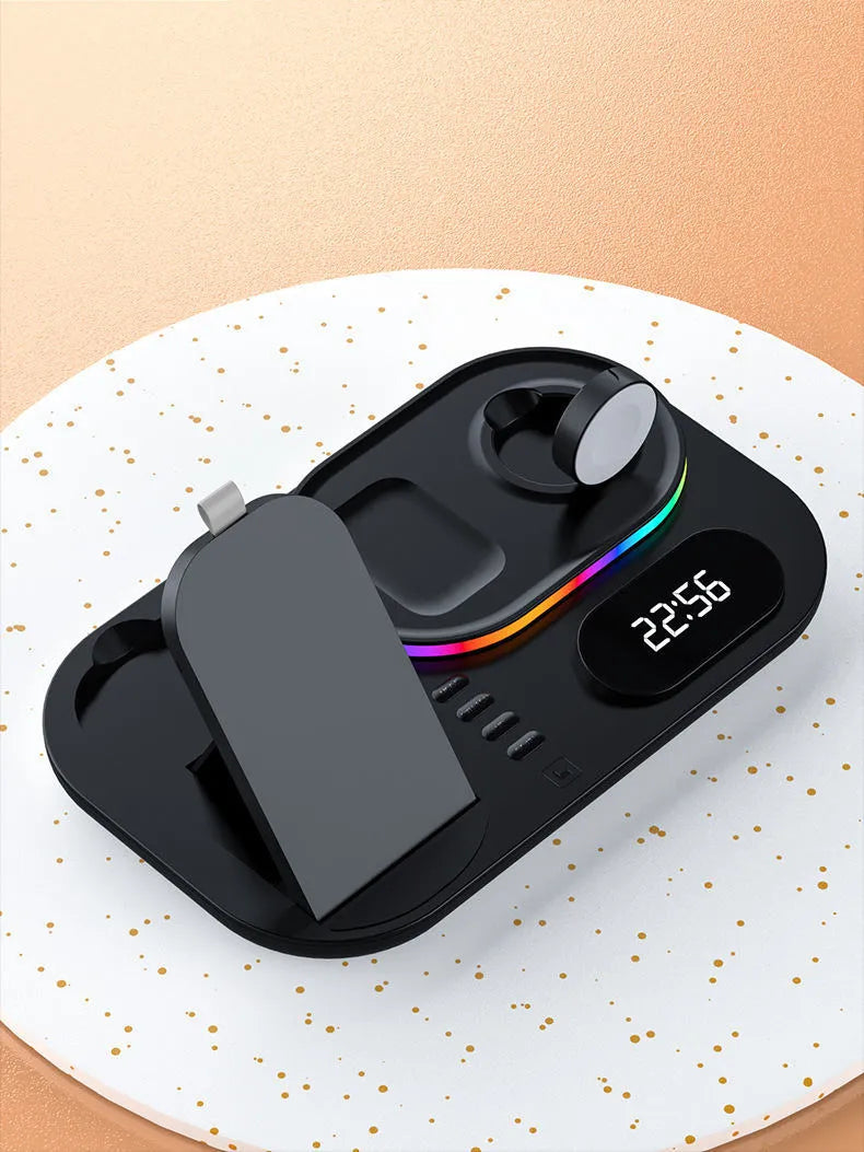 Magnetic wireless charging power bank with ABS silicone build, 30W output, white or black colour options