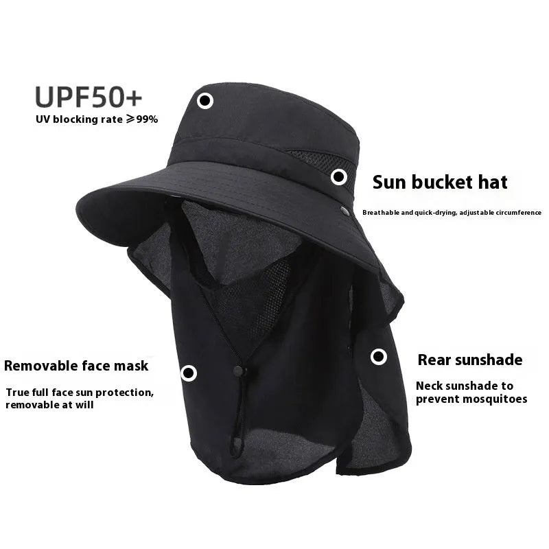 Men's adjustable polyester fisherman hat with a wide brim in army green colour.