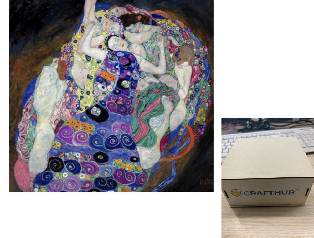 Animal Puzzle Craft Hub A3 Size Wooden Box for puzzle storage and display