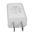 White 5V 1A USB wall charger with CE and FCC marks for China Unicom mobile phones.