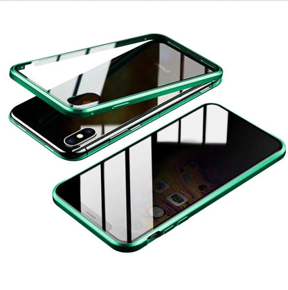 Clamshell anti-spy phone case for iPhone in various colours