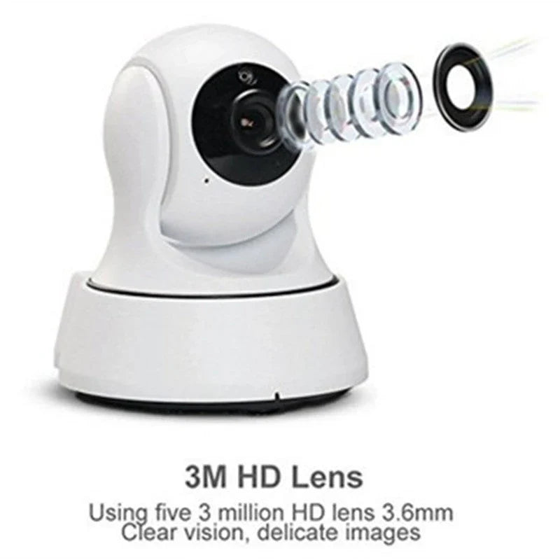 Wireless network camera with 720P HD resolution and night vision