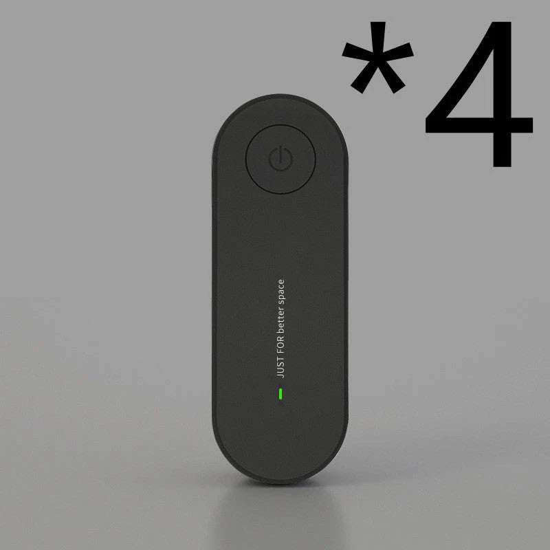 Compact negative ion air purifier in various colors, releasing 5 million ions to purify the air in your home or office