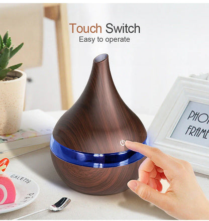 LED Essential Oil Diffuser with ultrasonic technology for calm and moisture