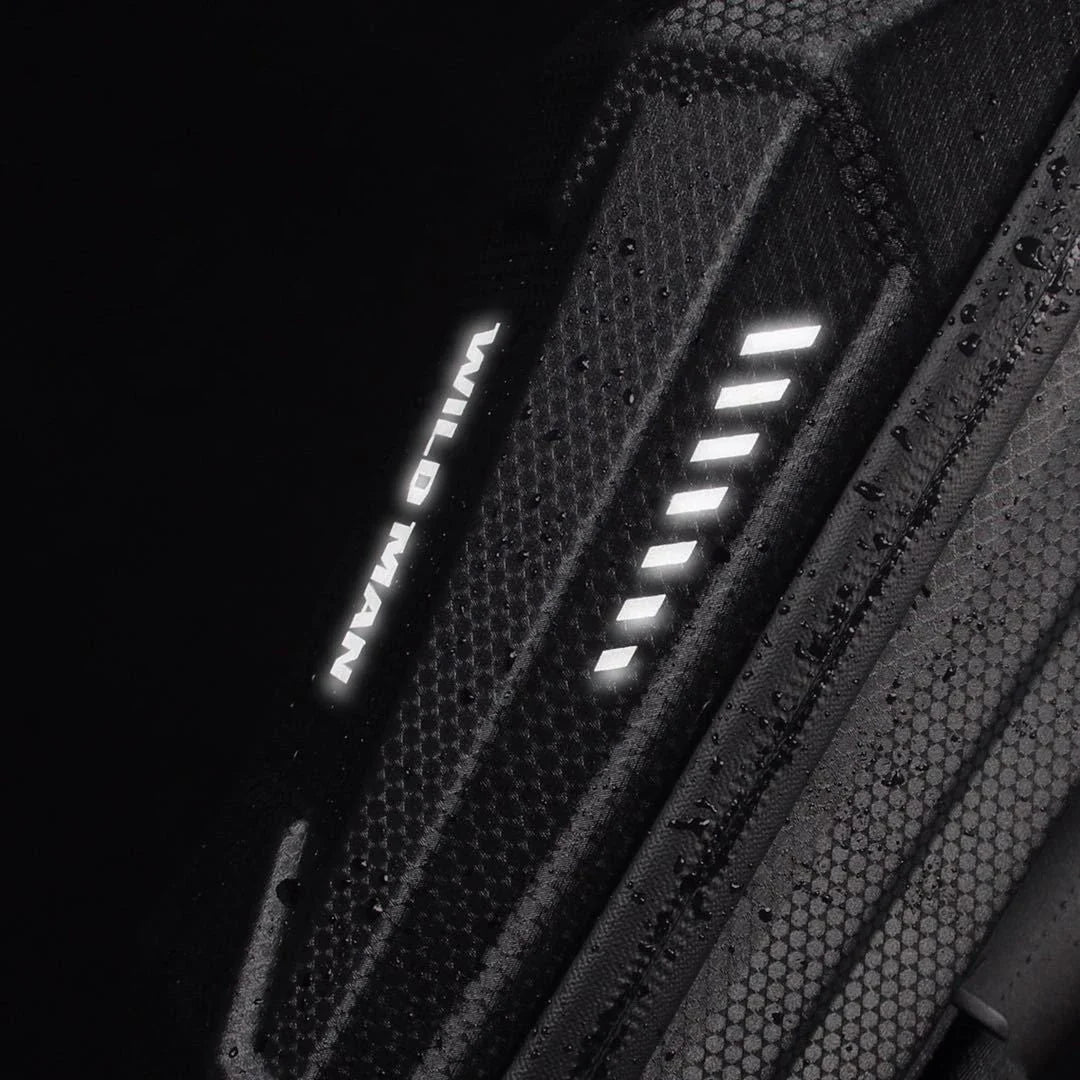 Universal Electric Scooter Front Bag with reflective safety logo and rainproof fabric