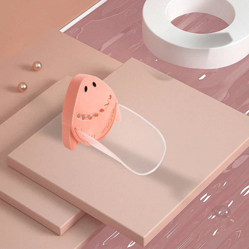 Children's faucet extender in blue, pink, and purple colours