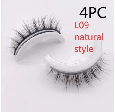 Captivating 3D layered mink-like false eyelashes for bold, voluminous eye makeup looks