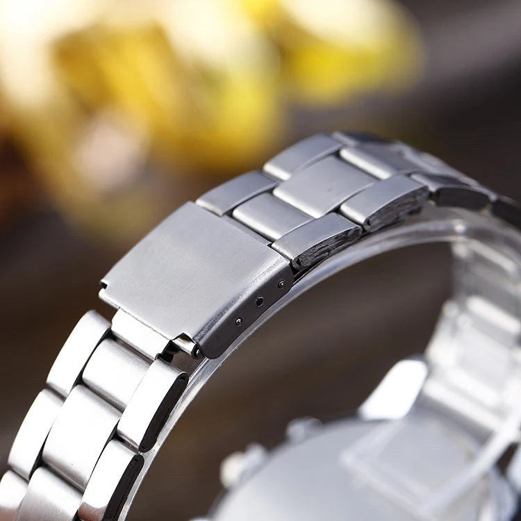 Blu-ray FRP Watch with black stainless steel strap and 40.5mm dial