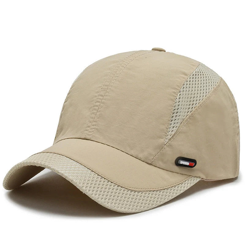 Quick-drying mesh baseball cap in various colours for outdoor sports