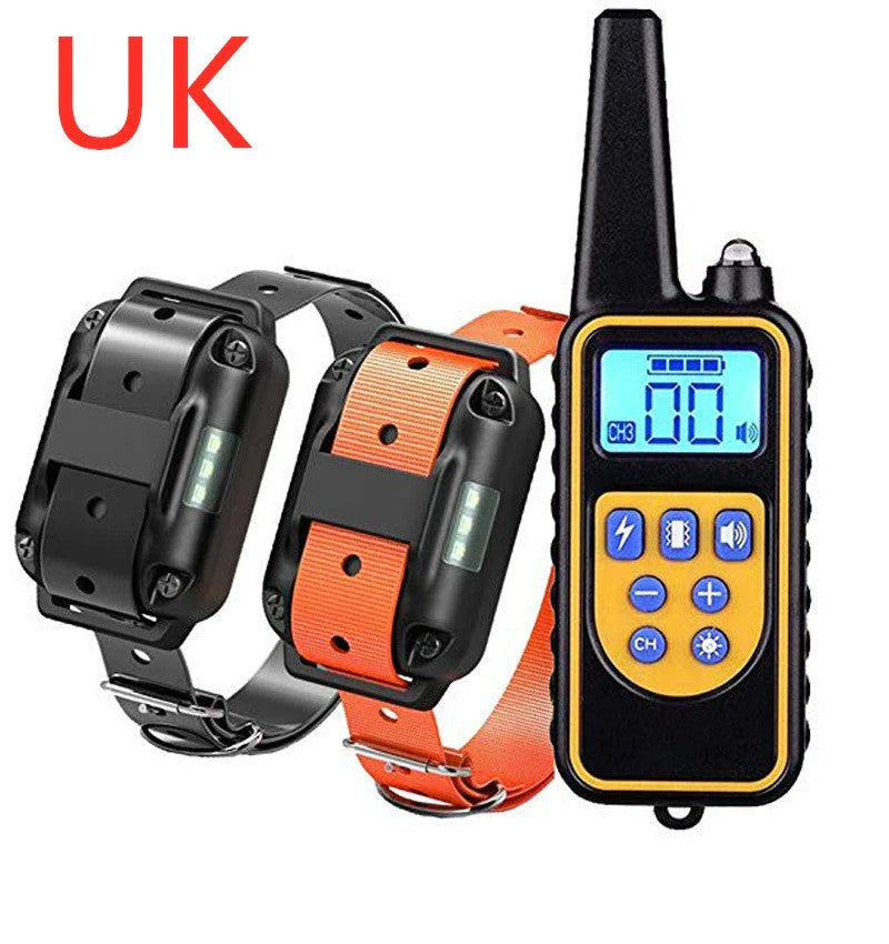 Advanced waterproof dog training collar with remote control and adjustable stimulation levels