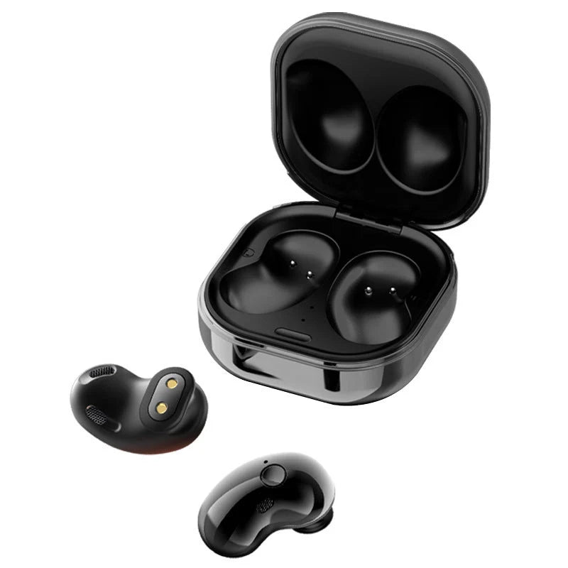 Buds Bluetooth 5.0 Wireless Earbuds in black, white, and rose gold with 9D stereo sound