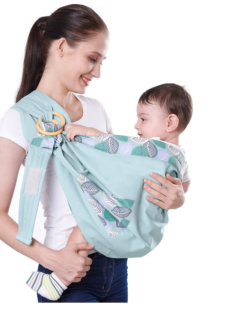 Adjustable baby wrap carrier sling in various colors for comfortable infant nursing