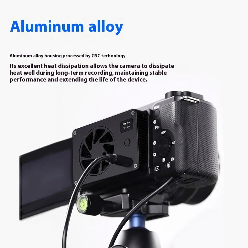 Black aluminium smart cooling radiator fan for PC with temperature control