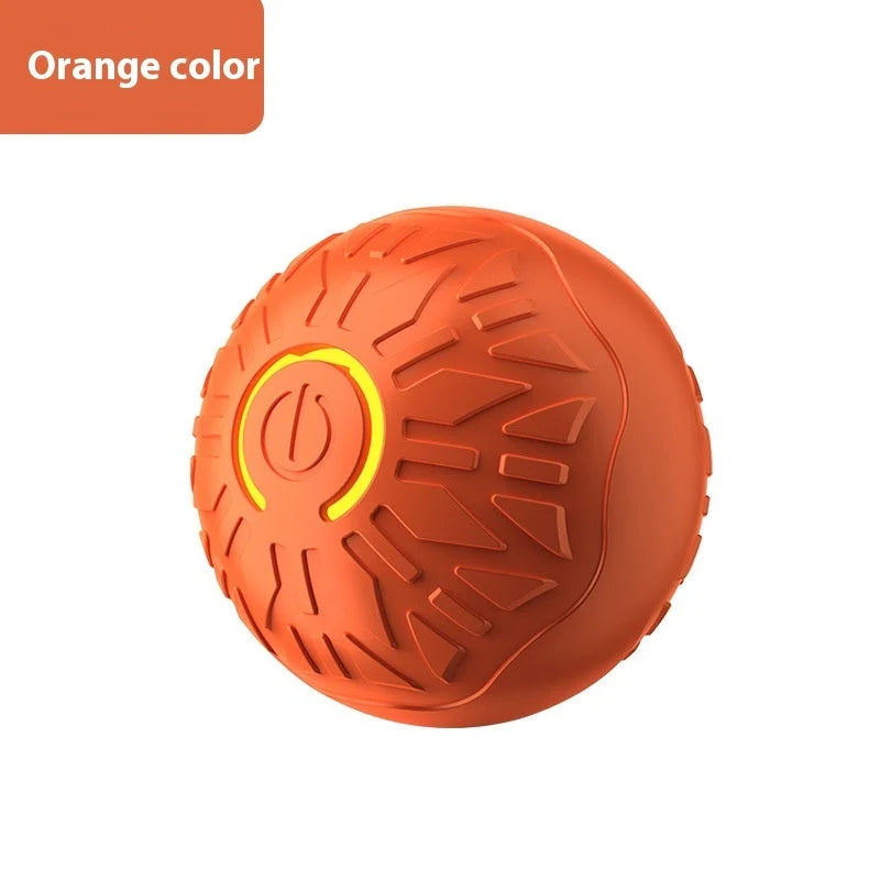 Electric jumping ball for dogs in vibrant colours, made from durable silicone for safe play