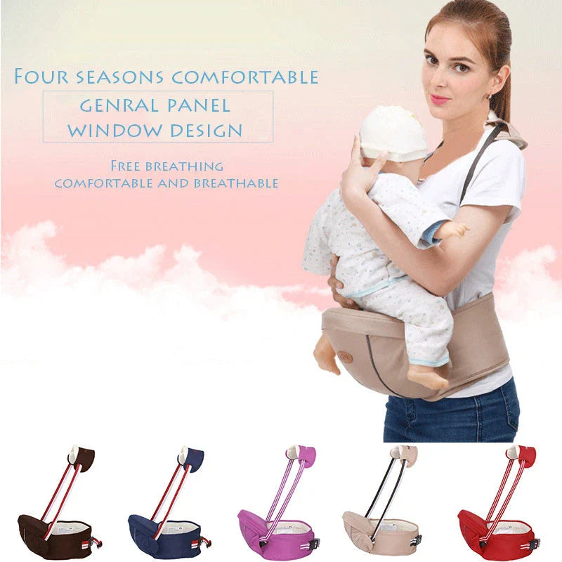 Versatile 2-in-1 baby carrier in multiple colors, featuring a 10+ carrying position design for Kiwi parents on the go