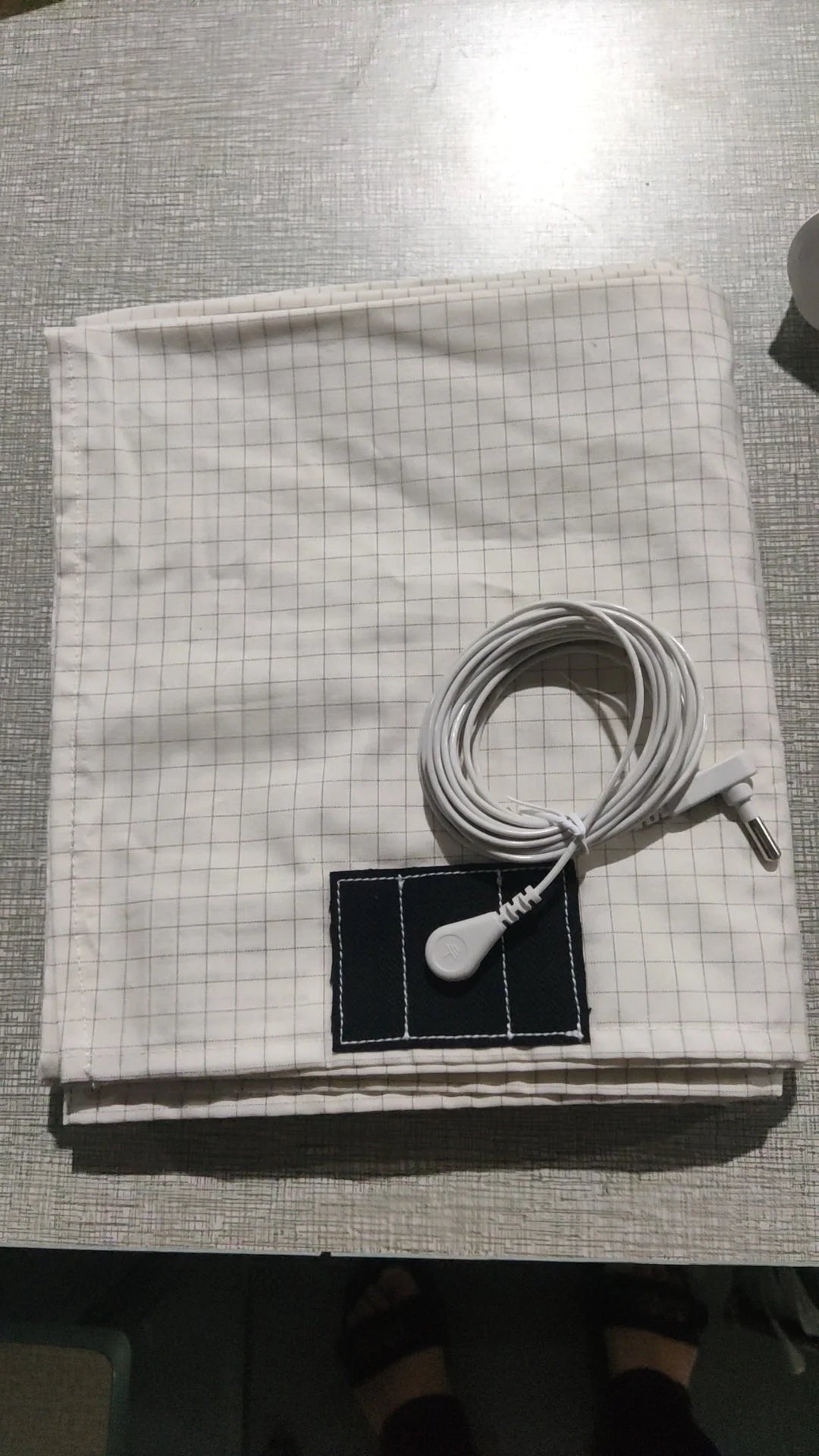 Grounded Conductive Flat Sheet for Natural Earthing with gold grounding cable