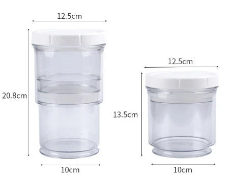 Vacuum food storage compression container with airtight lid for kitchen use