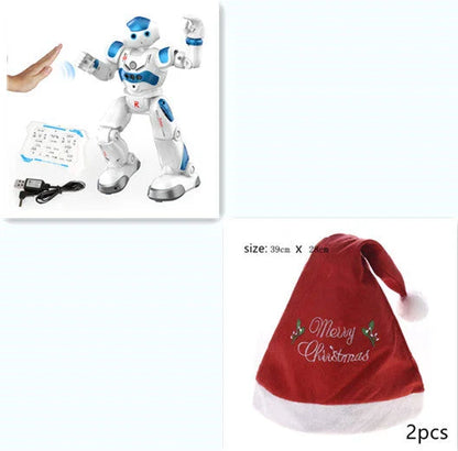 Smart Dancing Robot Toy with Remote Control, Gesture-Controlled Movement, Singing Capability, and Synchronized LED Lights