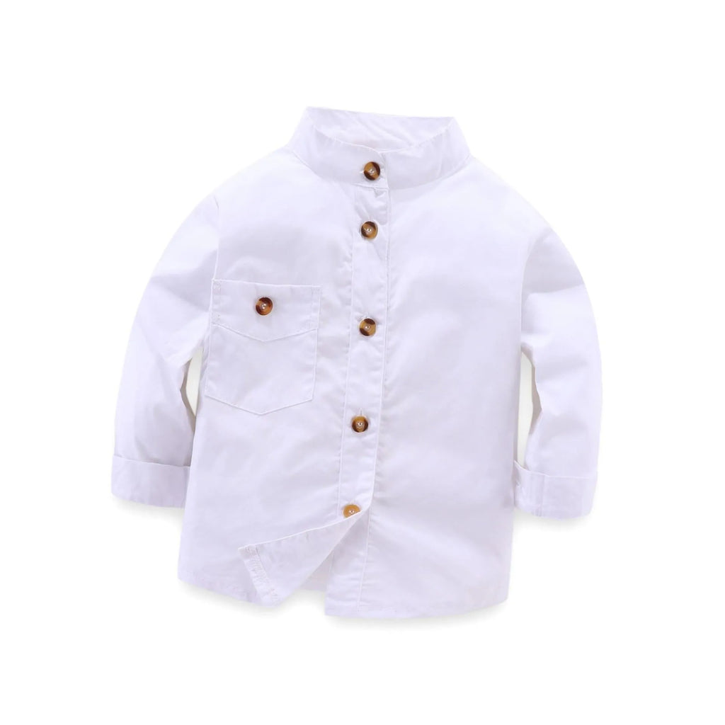 Boys blue European-style suit with height sizing from 90cm to 130cm