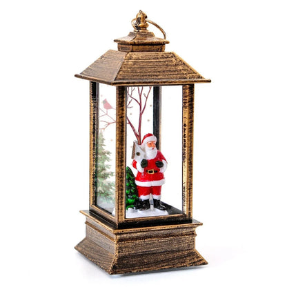 Christmas Santa Claus LED night light battery-powered hanging lantern for festive decoration