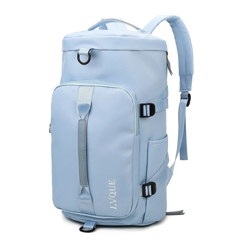 Versatile waterproof gym backpack with shoe compartment and theft-proof lock in various colours