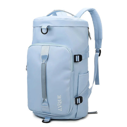 Versatile waterproof gym backpack with shoe compartment and theft-proof lock in various colours