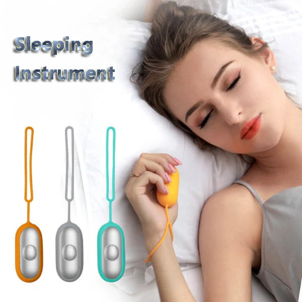 Hand-held micro-current sleep aid device for anxiety and insomnia relief