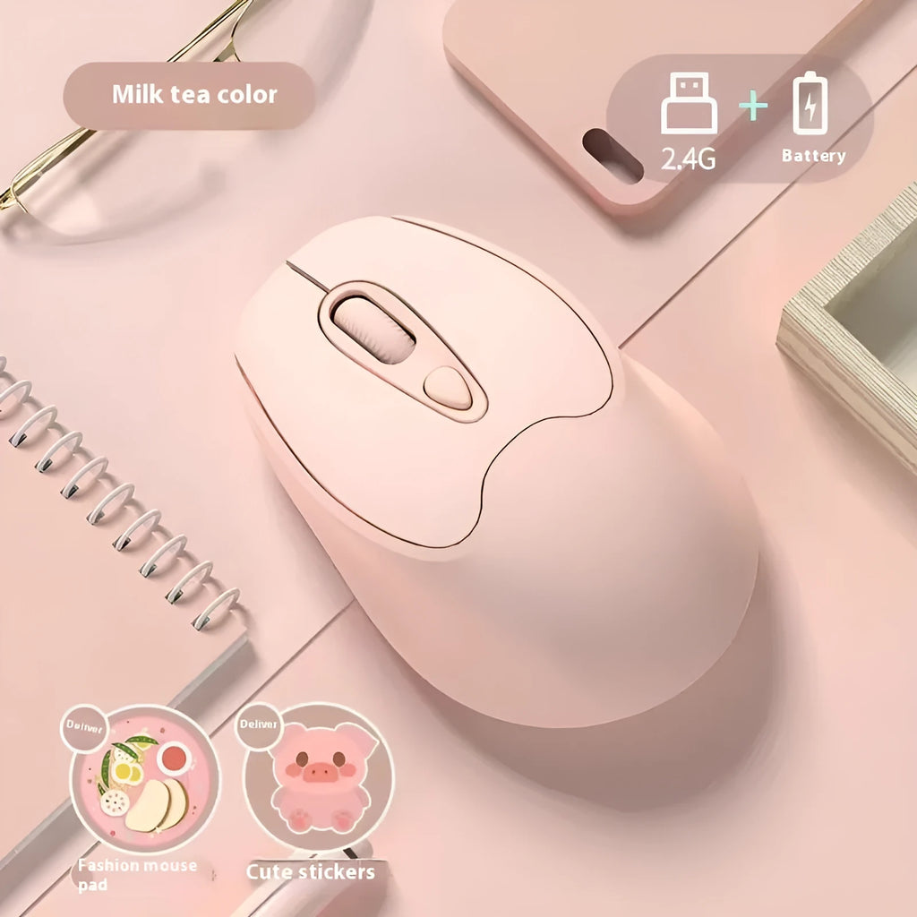 Dual-mode Bluetooth wireless mouse in multiple colours compatible with phones and tablets