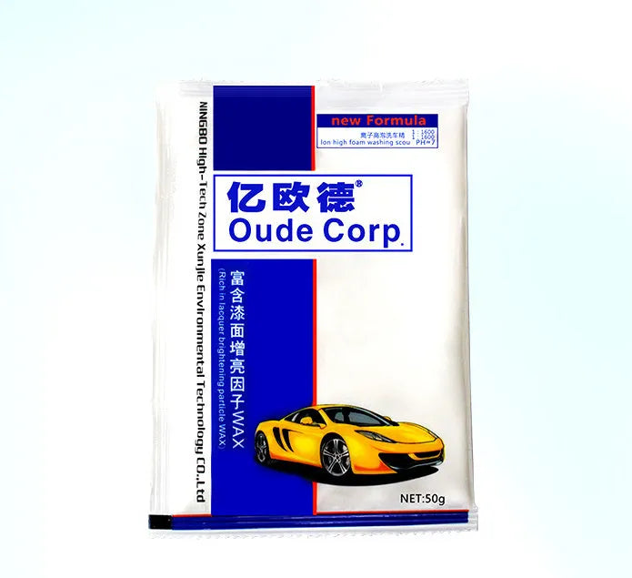 Foam King Wax Powder Car Wash Detergent 50g pack with car wash powder