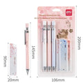 0.5mm automatic mechanical pencils with cartoon sakura design and HB refills