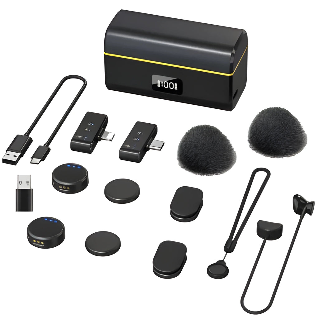 M9 monitoring earphone with TPU cable, ABS housing, and included adapters for phone and computer