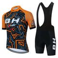 BH Men's Short Sleeve Riding Sweatshirt Suit quick-dry breathable mesh fabric cycling running hiking set