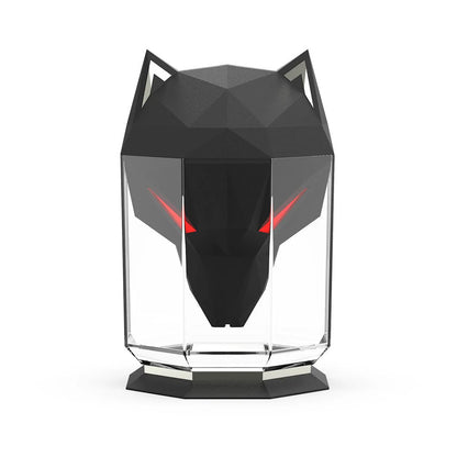 War Wolf Air Humidifier with colorful lights and ultrasonic mist on a desktop