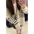 Collar button cardigan with 3D pattern in picture colour, free size