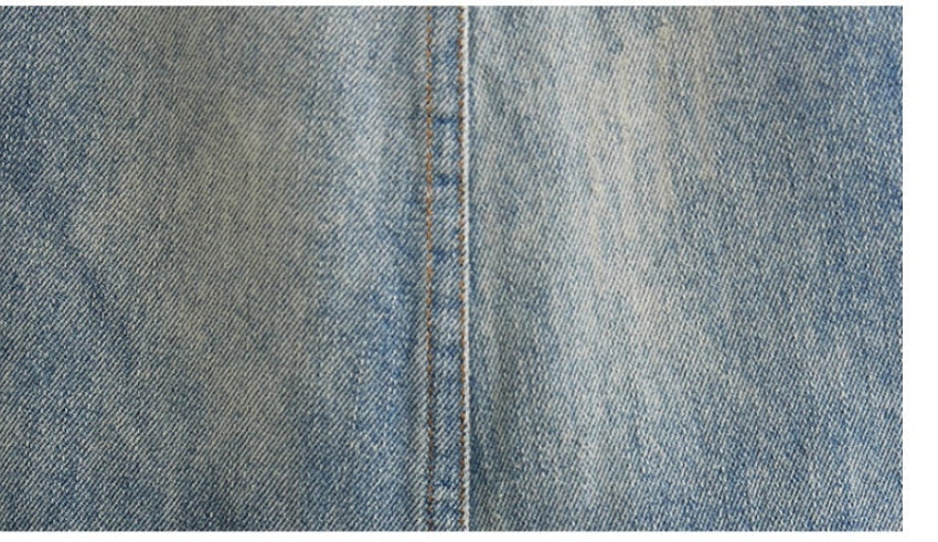 Women's denim suspenders in blue, Korean style design with adjustable straps