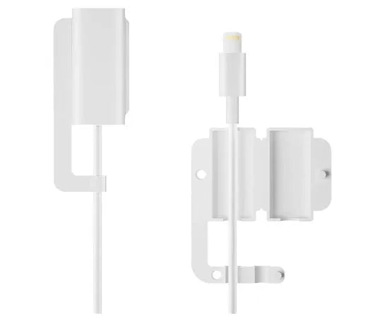 White thickened anti-electric shock protective sleeve for children's safety on a data cable