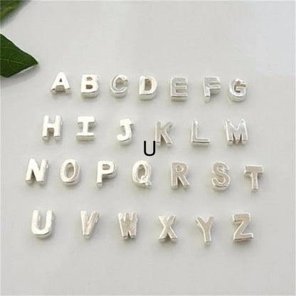 Peach Heart Shaped Letter Necklace in gold and silver finishes with alloy pendant