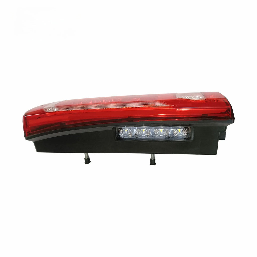 Mercedes-Benz MP4 MP5 heavy truck LED running water rear lamp assembly with white reverse light.