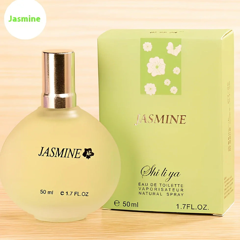 Women's floral perfume set with 50ml jasmine, rose, osmanthus, lily, lavender bottles light 3-7% scents