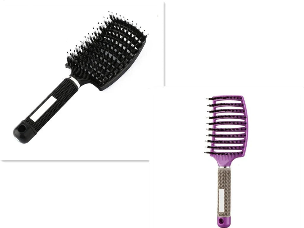 Ultra-Soft Detangling Hair Brush with Scalp Massage - Premium Bristles and Nylon for Effortless Tangle-Free Hair