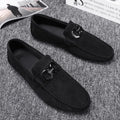 Men's black and grey suede casual shoes with rubber sole in sizes 39 to 44