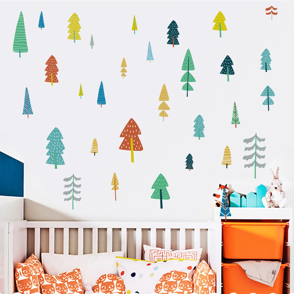 Cartoon 3D stereo wall stickers in vibrant colors, 60*22cm, perfect for room decor