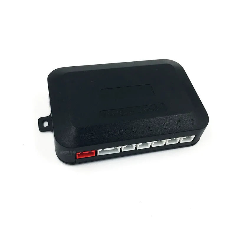 Four-probe screenless buzzer reversing radar kit with sensors, control module and installation tools