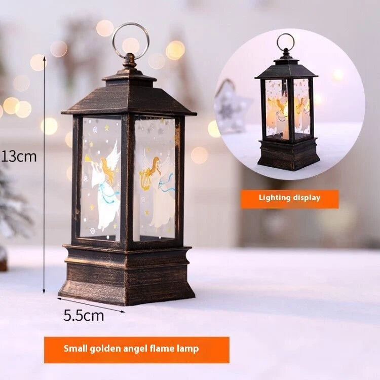 Christmas Santa Claus LED night light battery-powered hanging lantern for festive decoration