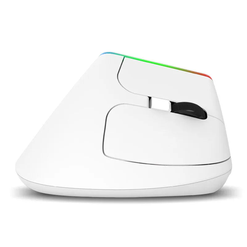 Colorful M618C RGB vertical ergonomic wireless hand-held straight mouse in black with 2.4Ghz and adjustable DPI