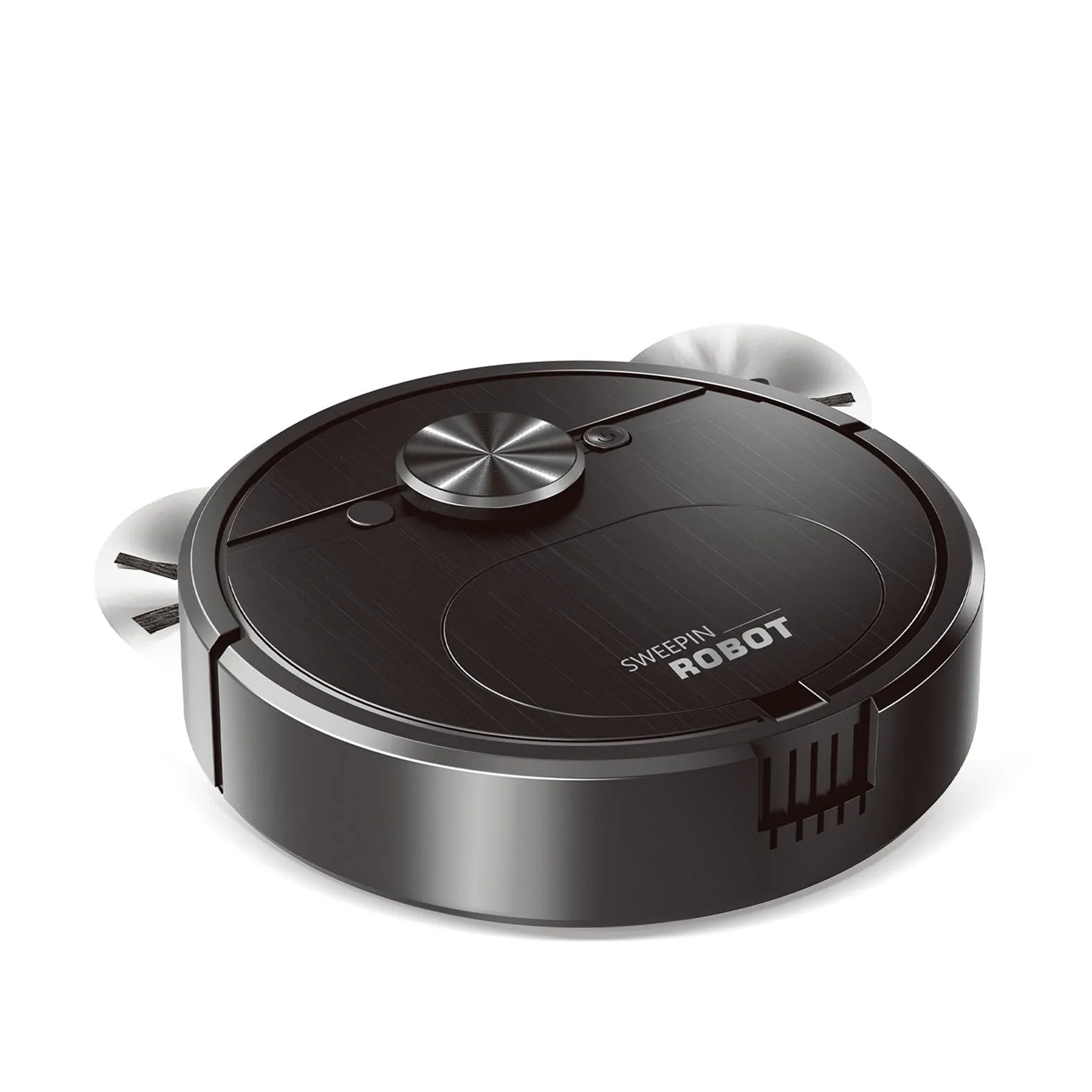 8023 Series robot vacuum cleaner and mop in black or white, with charging cable and cleaning accessories.