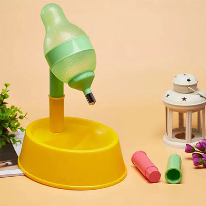 Adjustable automatic pet water dispenser with self-refilling mechanism and height-adjustable design for cats and dogs