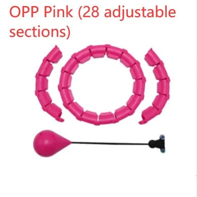 Adjustable waist hoop made of durable polypropylene for at-home fitness and calorie burning