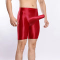 Men's plus size shiny silky sports shorts in nylon available in nine colours and four sizes