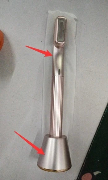 360 Degrees Rotary Eye Massage Wand with Red LED Light Therapy for skincare